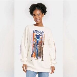 Marvel Black Panther Wakanda Forever Oversized Sweatshirt